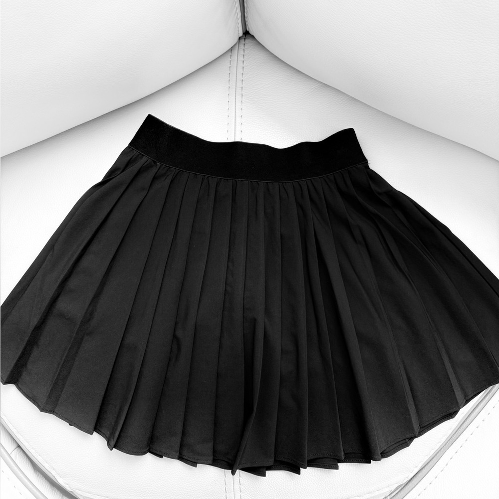 Garage Black Pleated Skirt